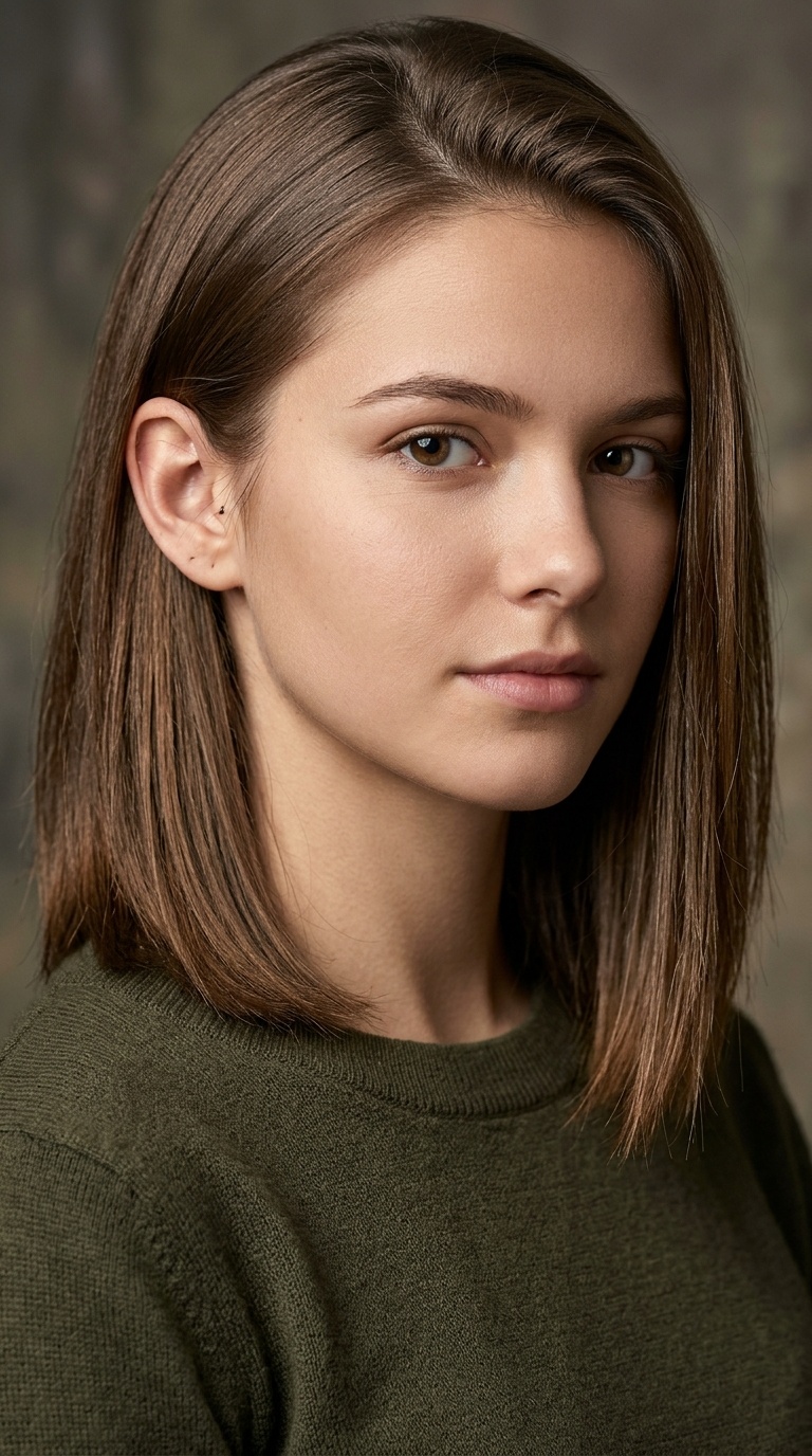 The Tucked-Behind-Ear Straight Look