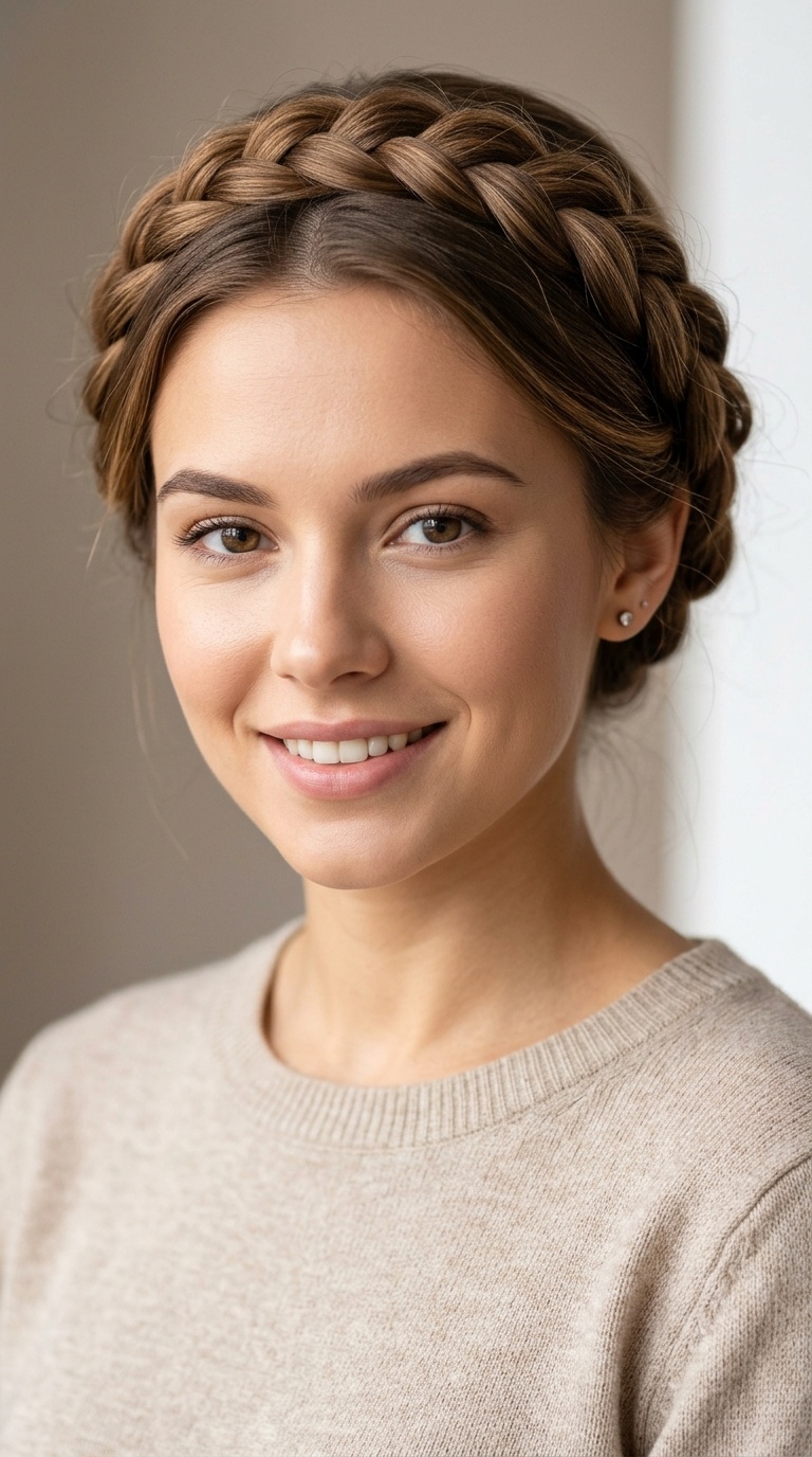 The Tucked-In Halo Braid