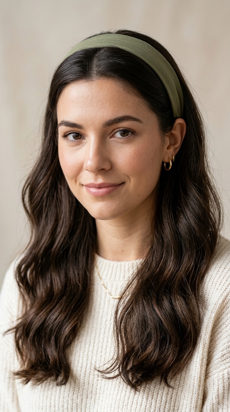 The Tucked-In Headband Look