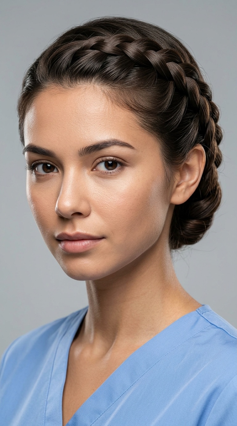 The Tucked-Under French Braid