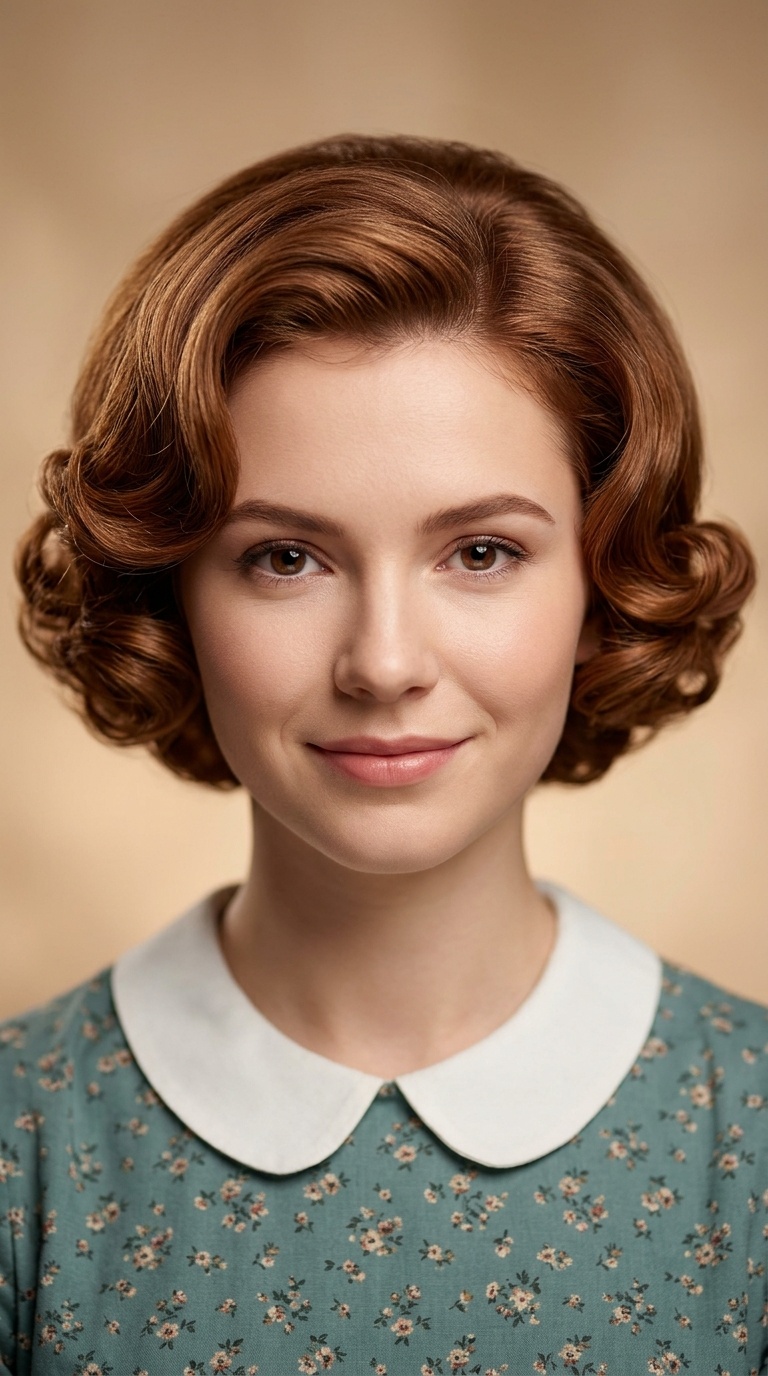 The Tucked-Under Pageboy Curls