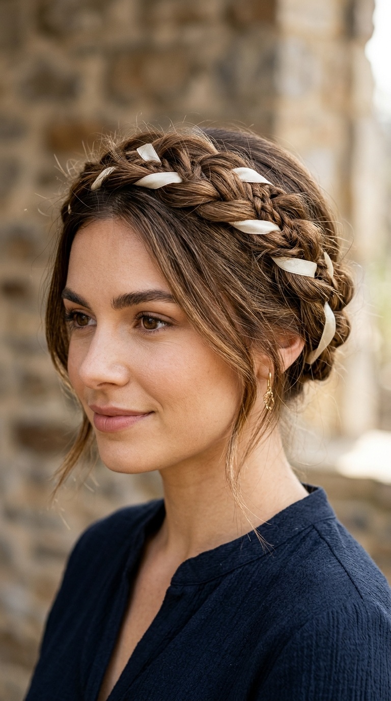 The Twisted Crown with Ribbon
