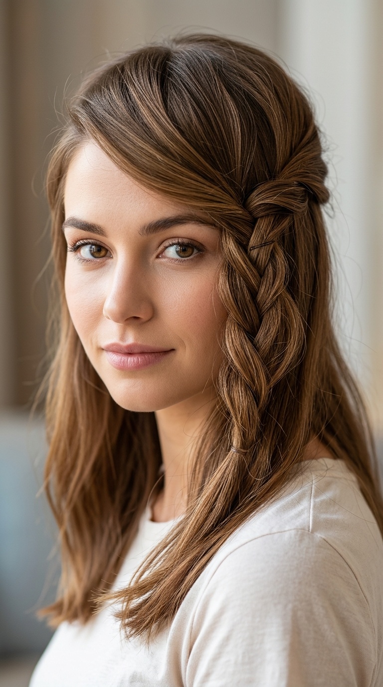 The Twisted Half-Up Style