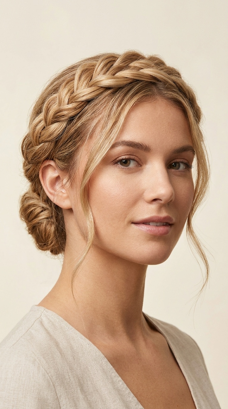 The Twisted Halo Updo