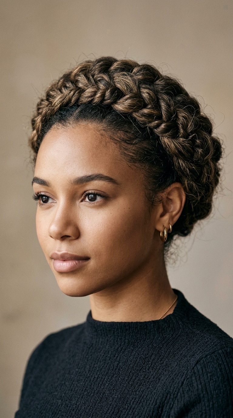 The Twisted Halo Updo