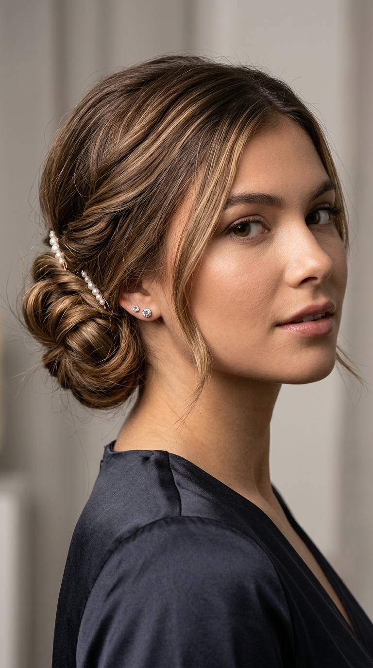 The Twisted Low Bun