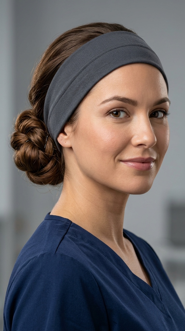 The Twisted Low Bun with Headband