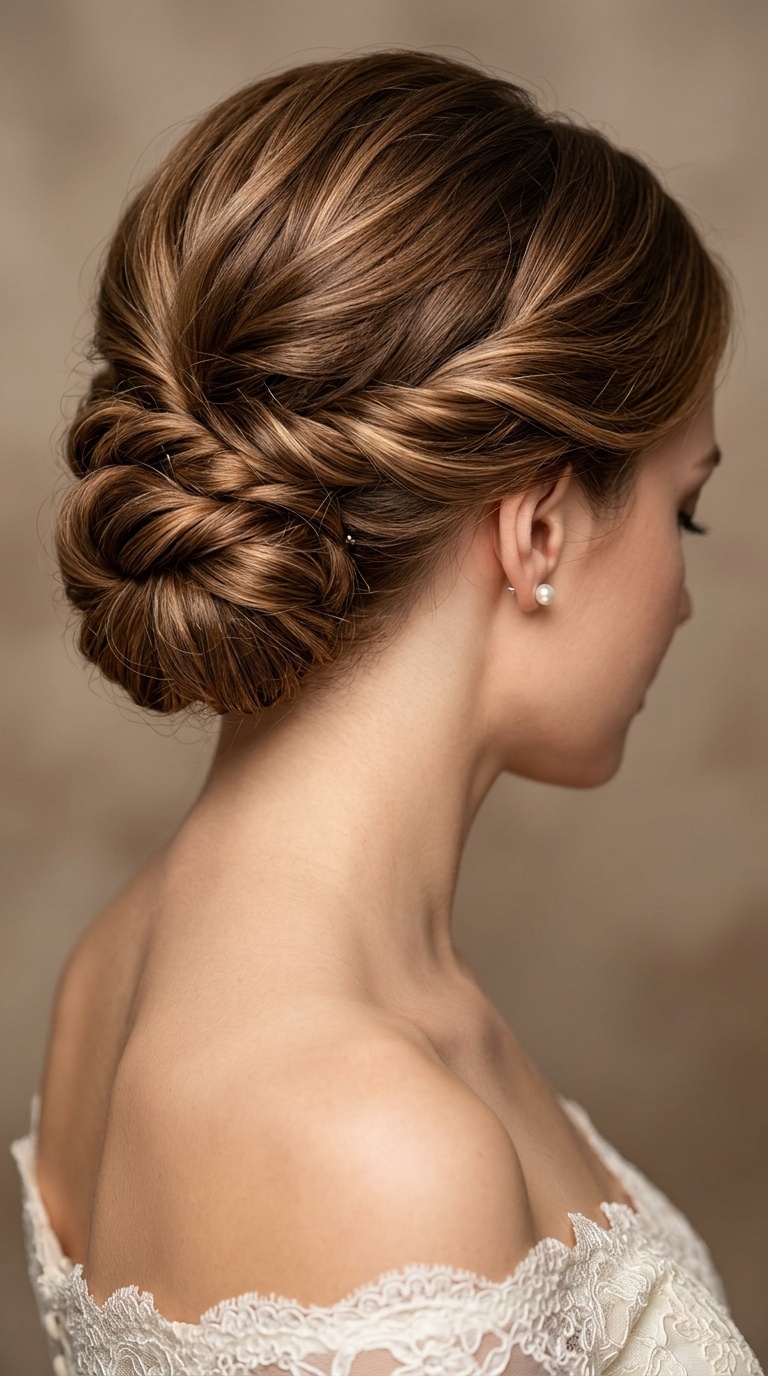 The Twisted Low Chignon