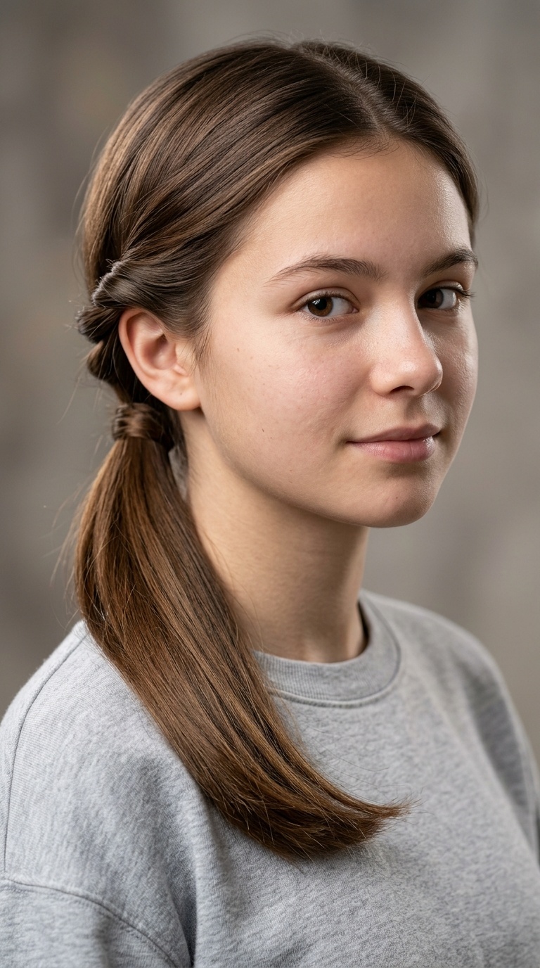 The Twisted Low Ponytail
