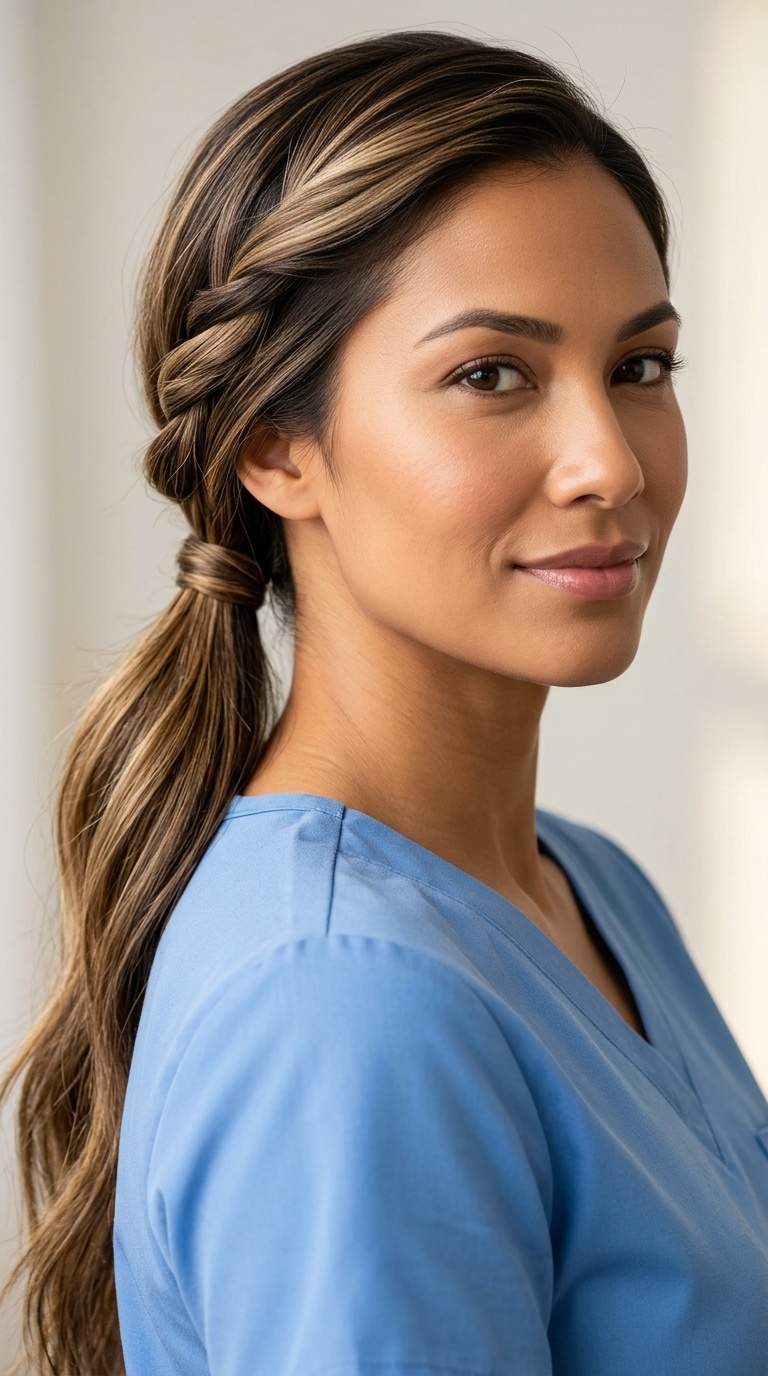 The Twisted Low Ponytail