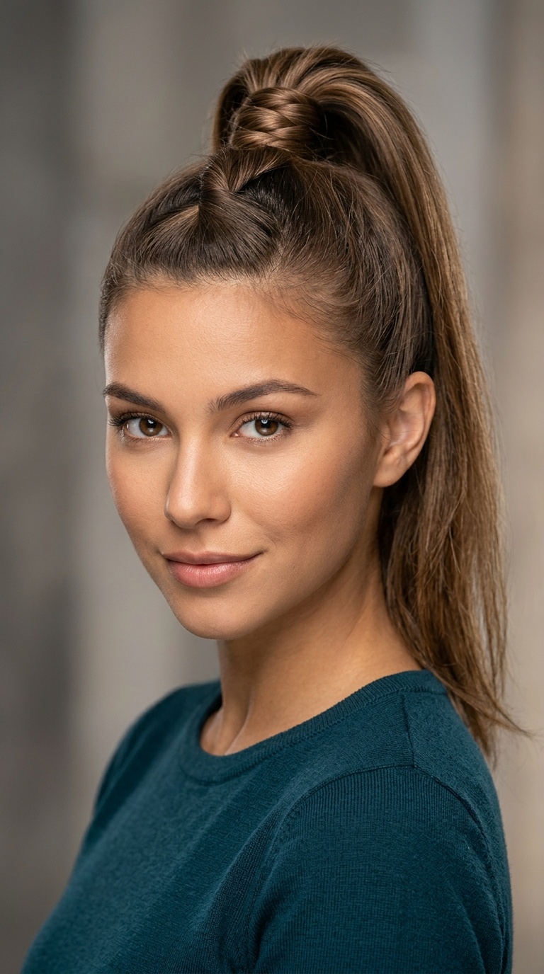 The Twisted Top-Knot Pony