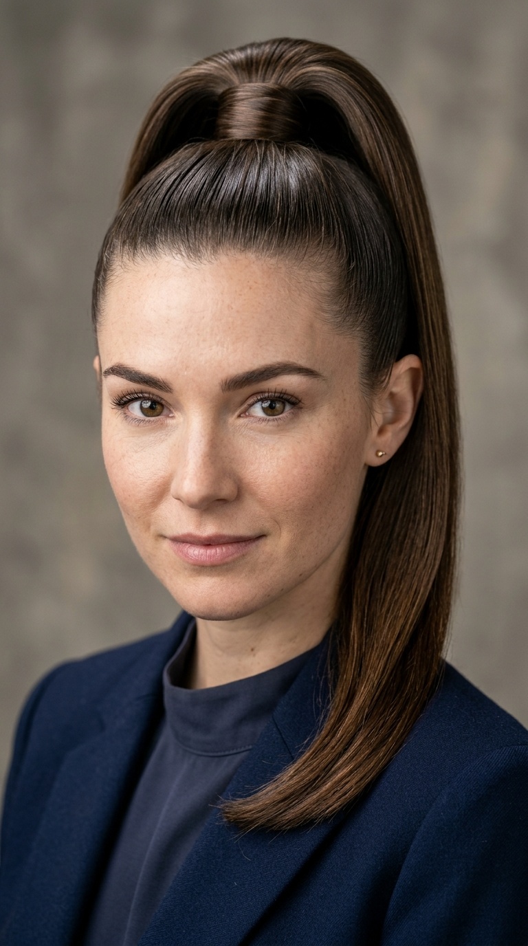 The Ultra-Sleek High Ponytail