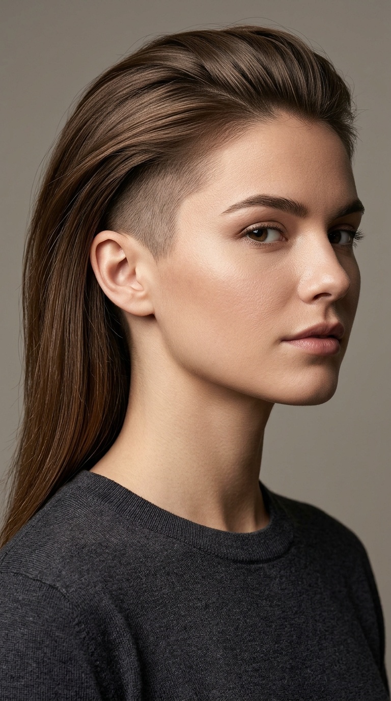 The Undercut for Straight Hair