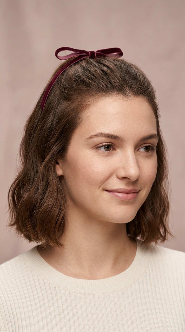 The Velvet Ribbon Half-Up