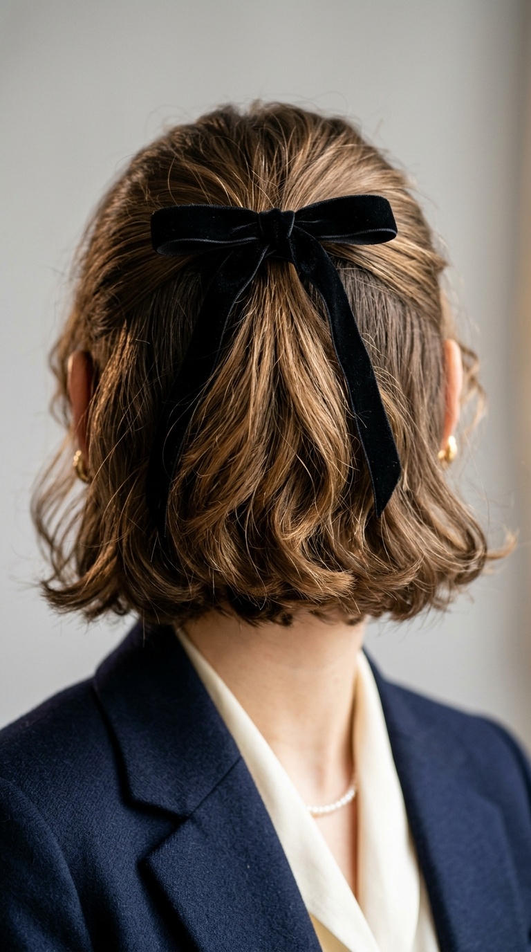 The Velvet Ribbon Half-Up