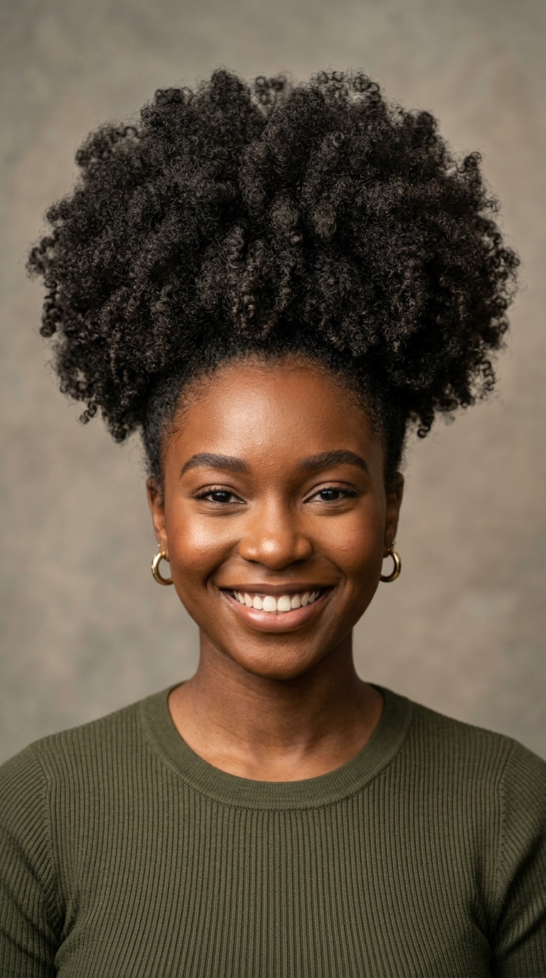 The Voluminous Afro Puff