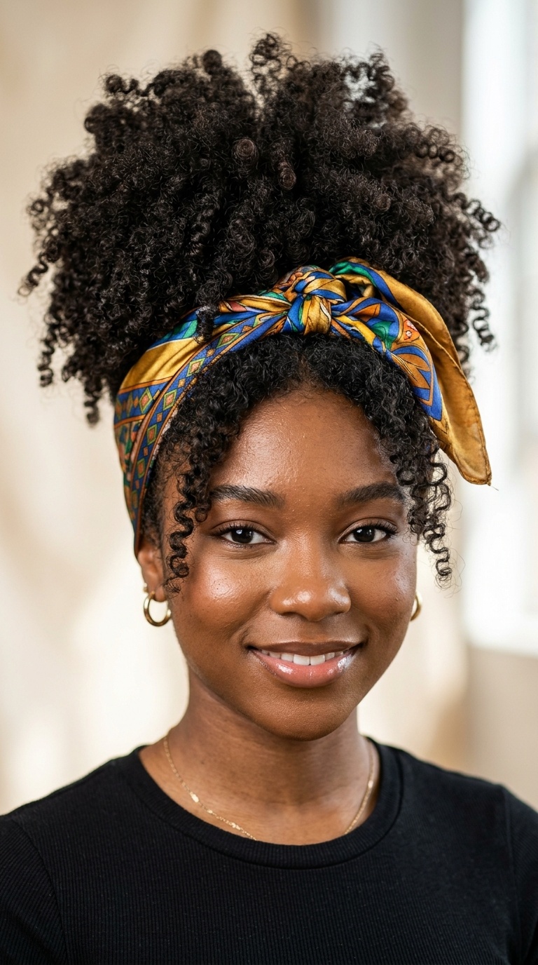 The Voluminous Pineapple with a Silk Scarf