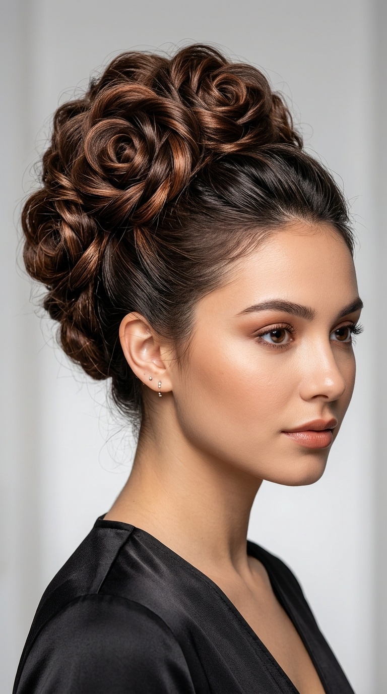 The Voluminous Rose Bun