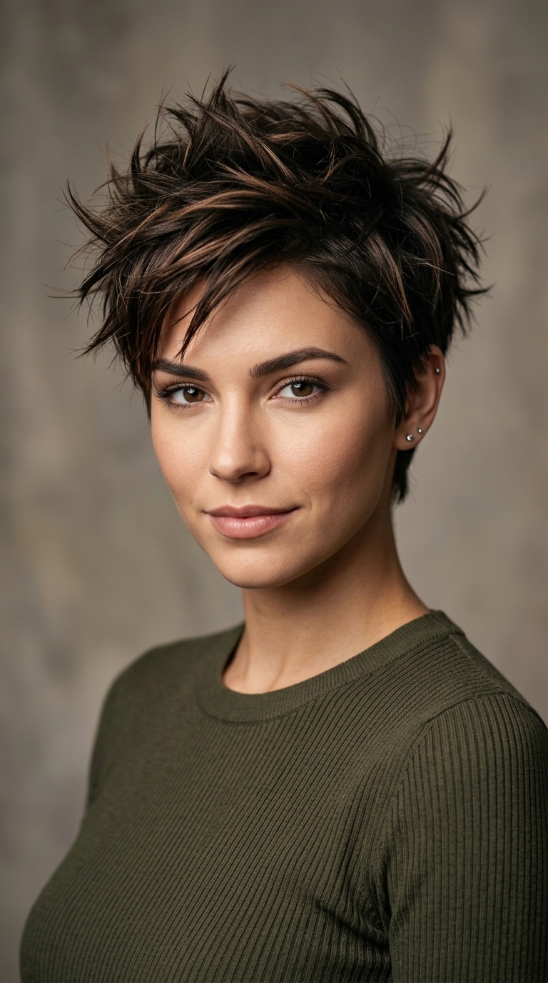 The Voluminous Spiky Pixie