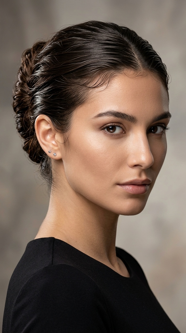 The Wet Look French Twist