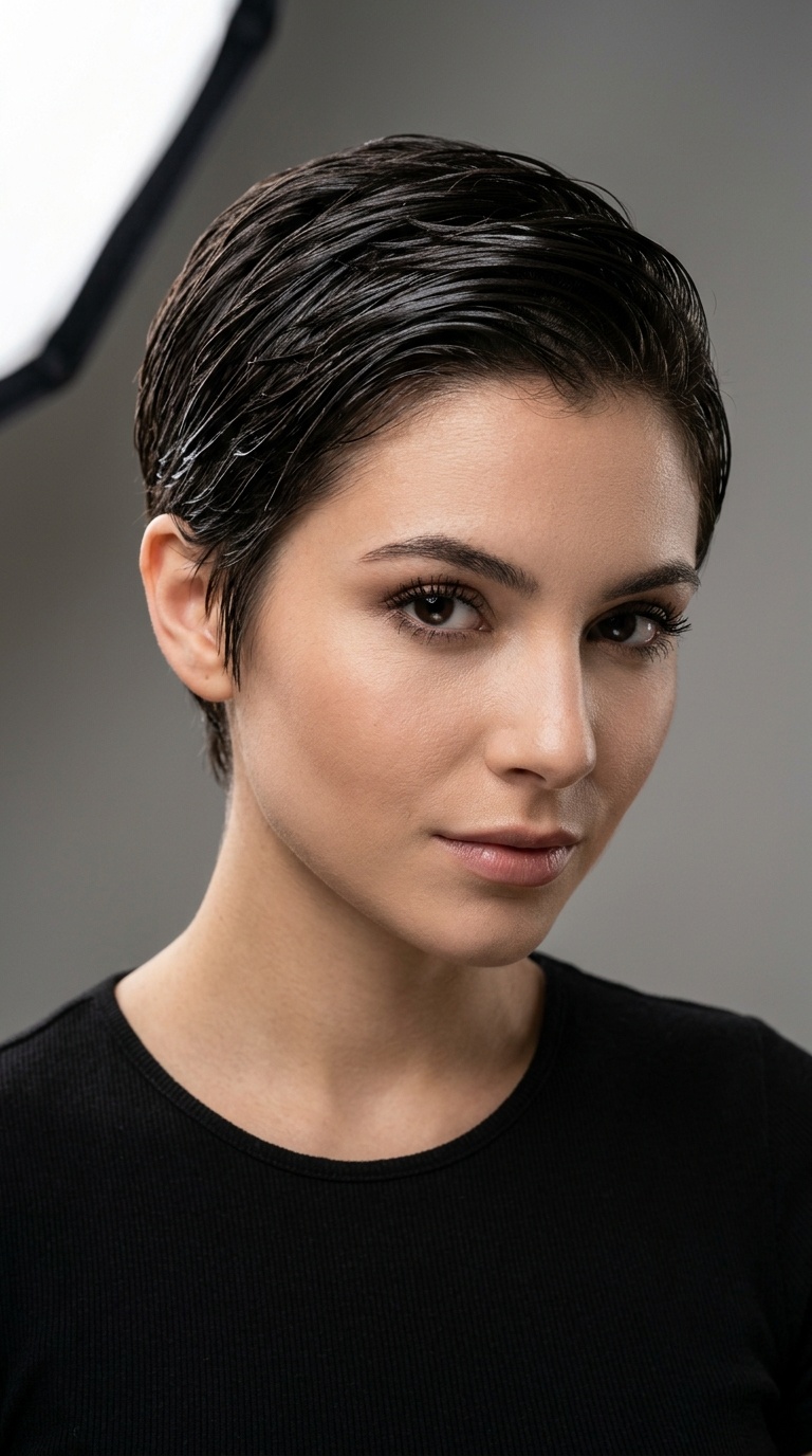 The Wet-Look Pixie