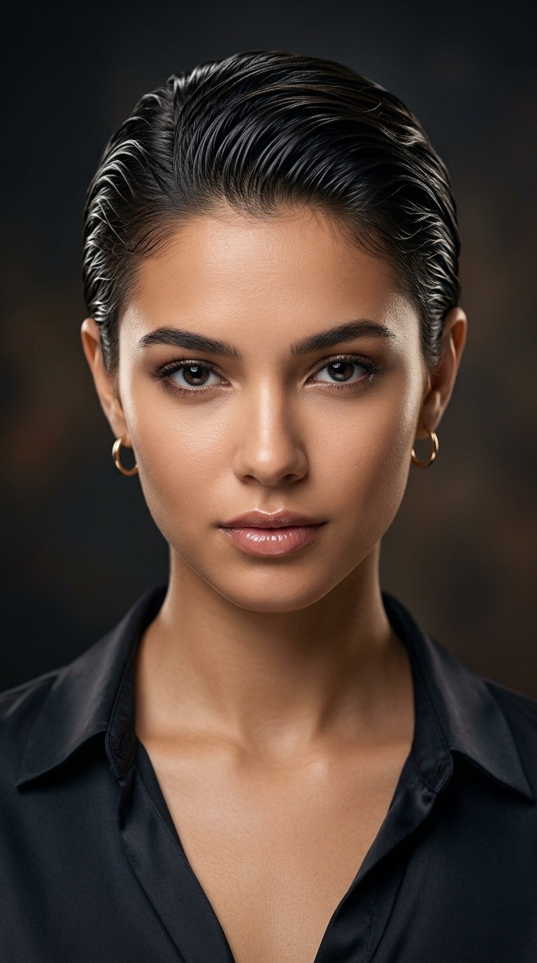 The Wet Look Slick-Back