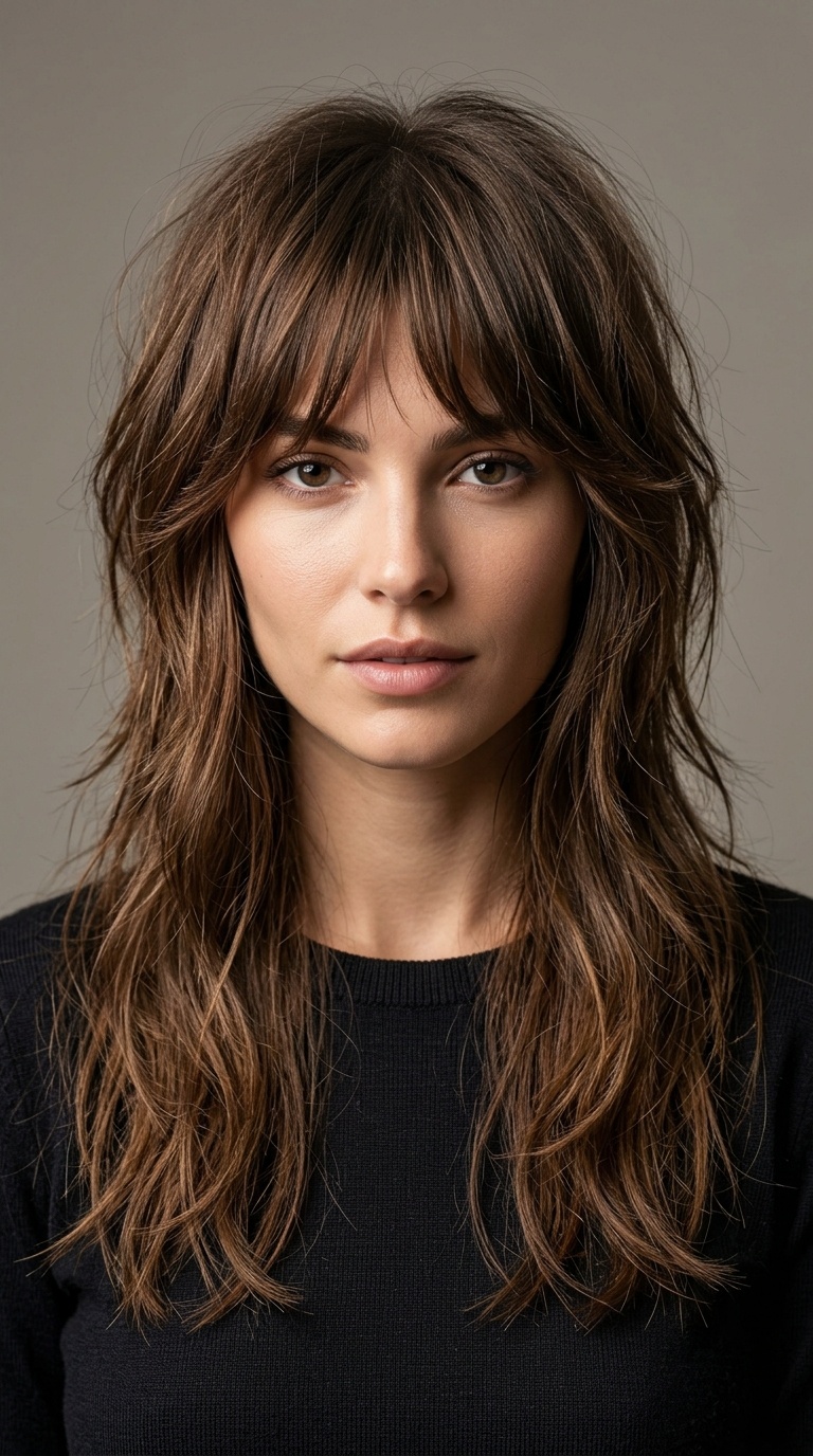 The Wolf Cut for Long Hair