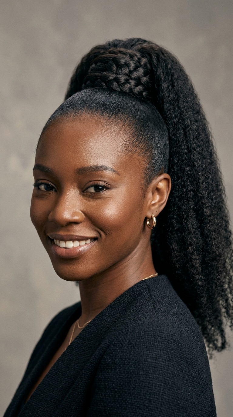 The Wrapped-Base High Ponytail