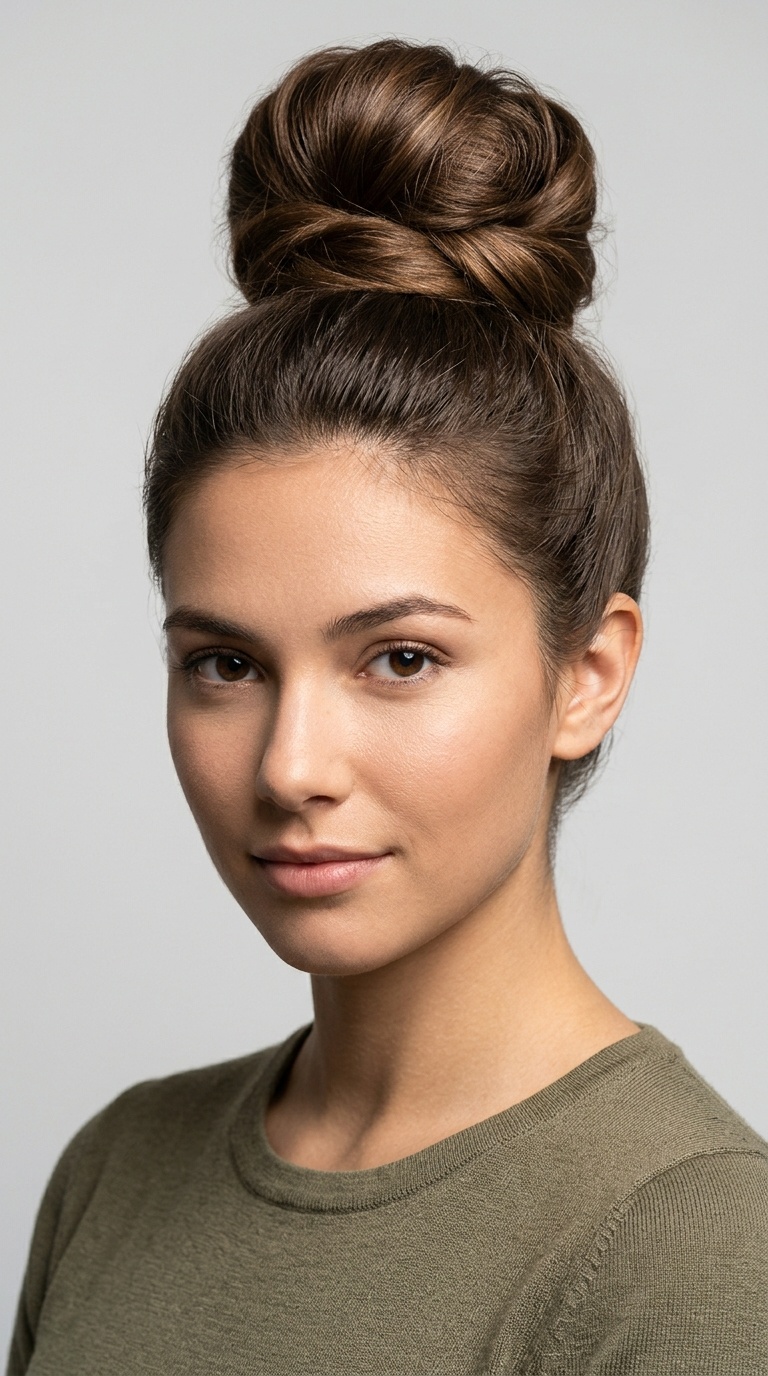 The Wrapped High Bun with a Sock