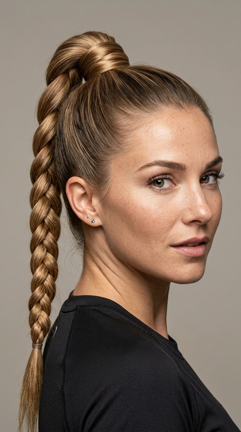 The Wrapped High Tail Braid