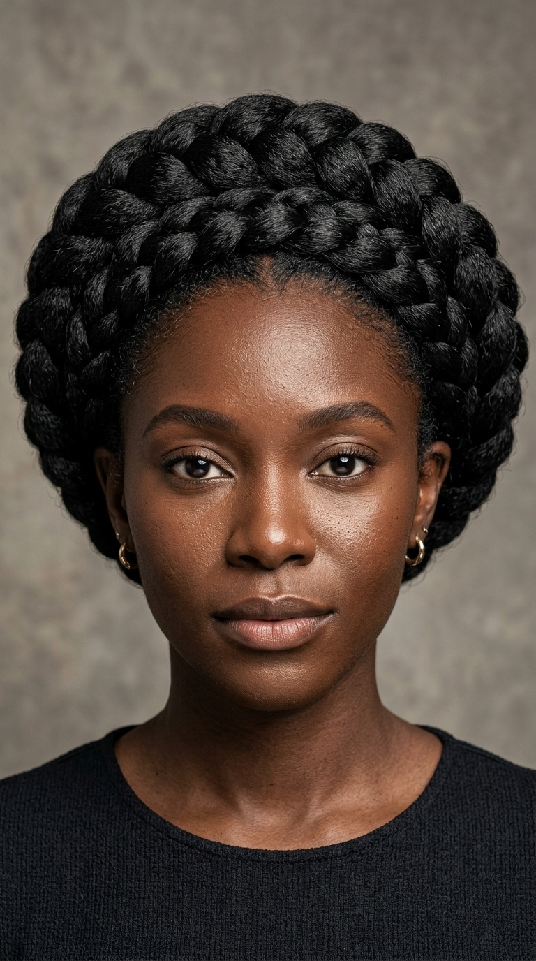 Thick French Braid Crown
