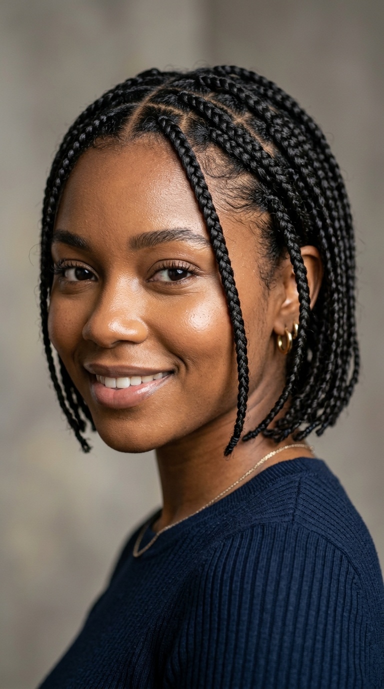 Three-Strand Mini Braids
