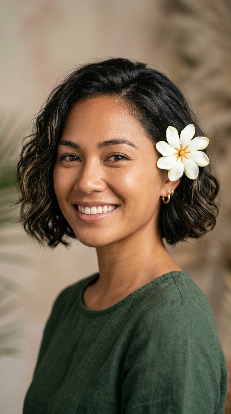 Tiare Flower Behind the Ear