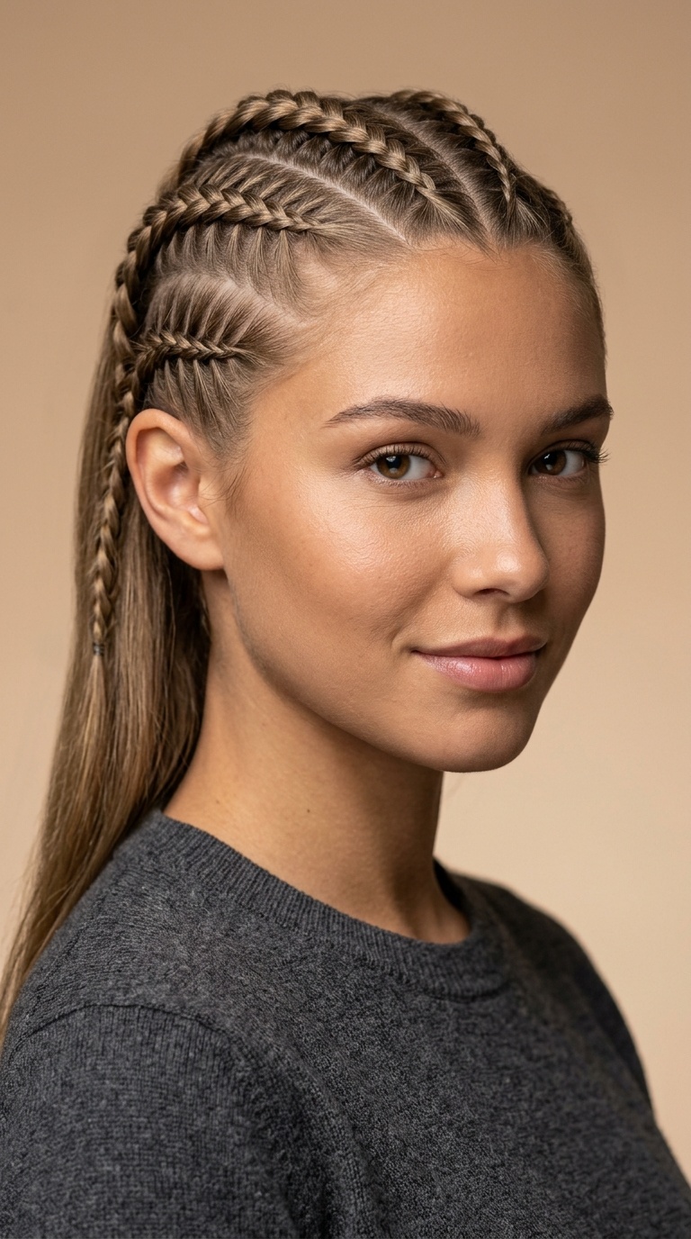 Tight Dutch Accent Braids