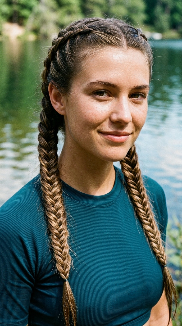 Tight Fishtail Pigtails