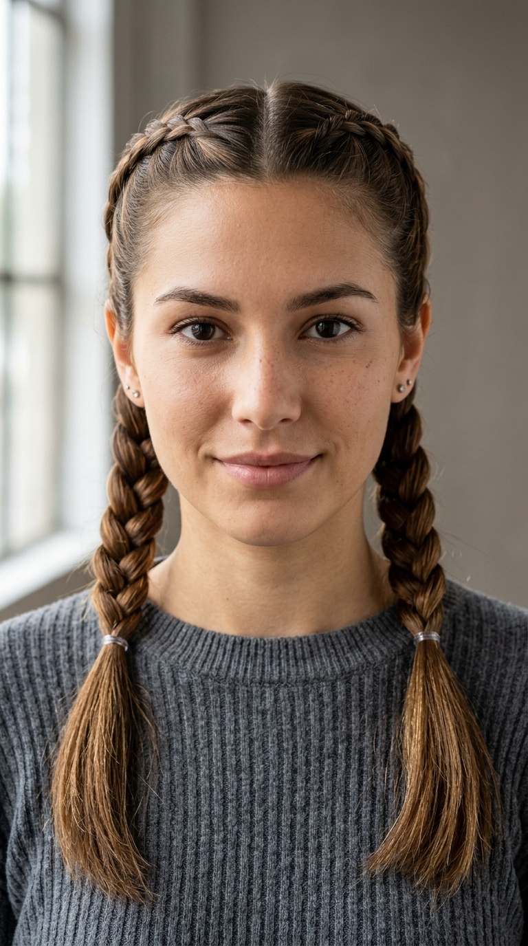Tight French Pigtails