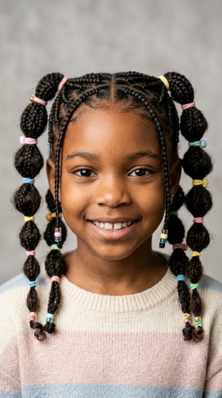 Tiny Accent Braids with Bubbles