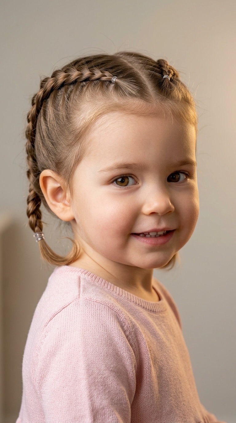 Tiny Dutch Braids