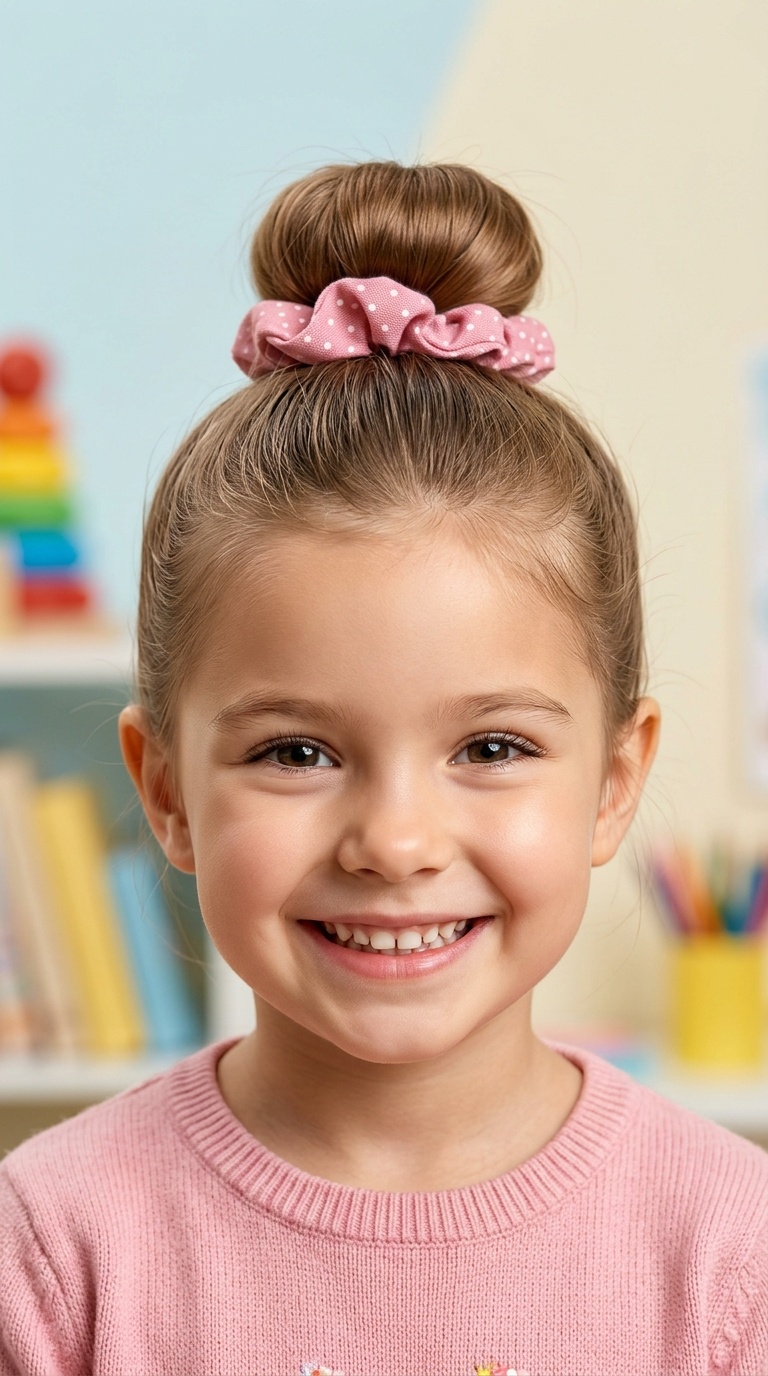 Top Knot with a Scrunchie