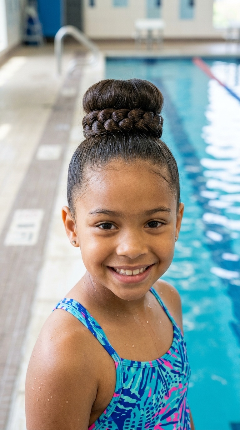 Top Knot with Braided Base