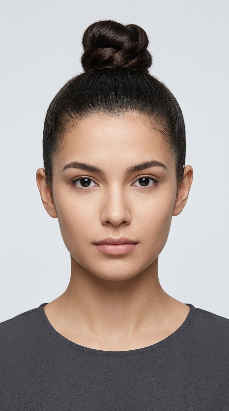 Top Knot with Sleek Sides