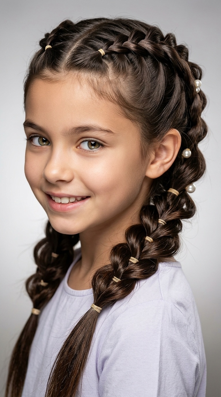 Topsy Tail Accent Braids