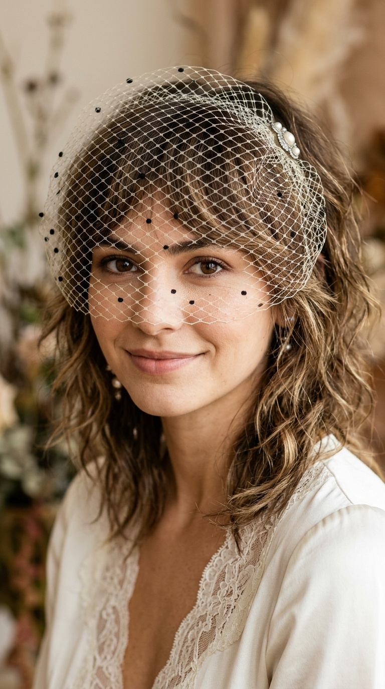 Tousled Shag with Polka Dot Birdcage