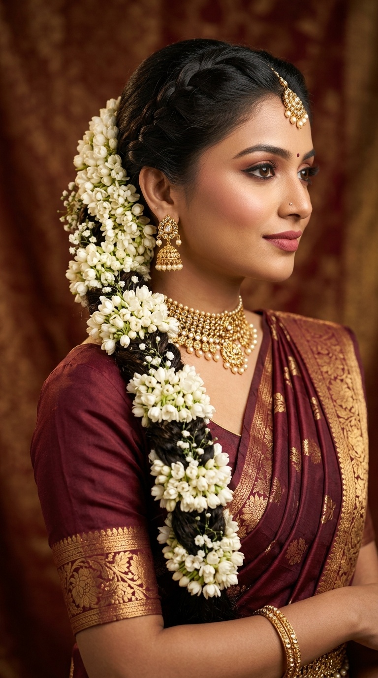 Traditional Gajara Braid