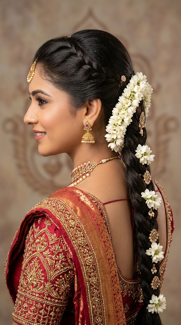 Traditional South Indian Braid (Jada)