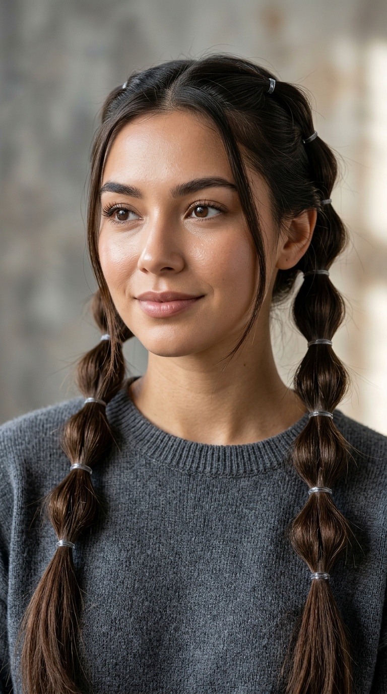 Trendy Bubble Braids