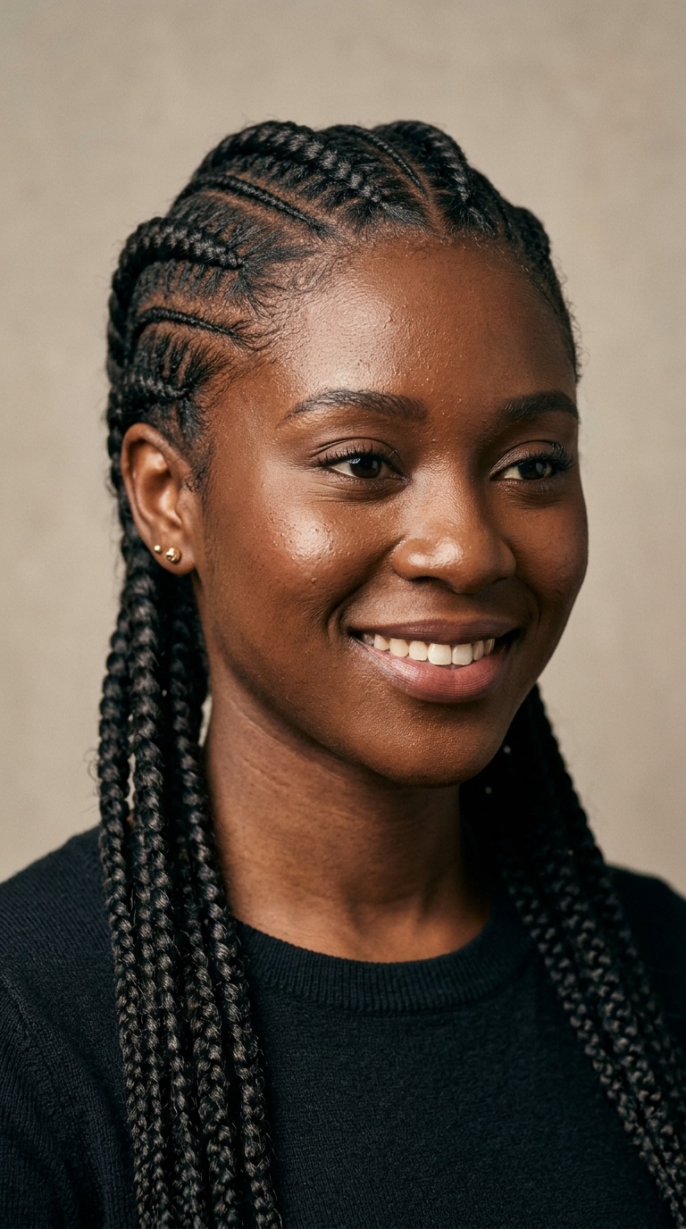 Tribal Braids with Side Intricacies