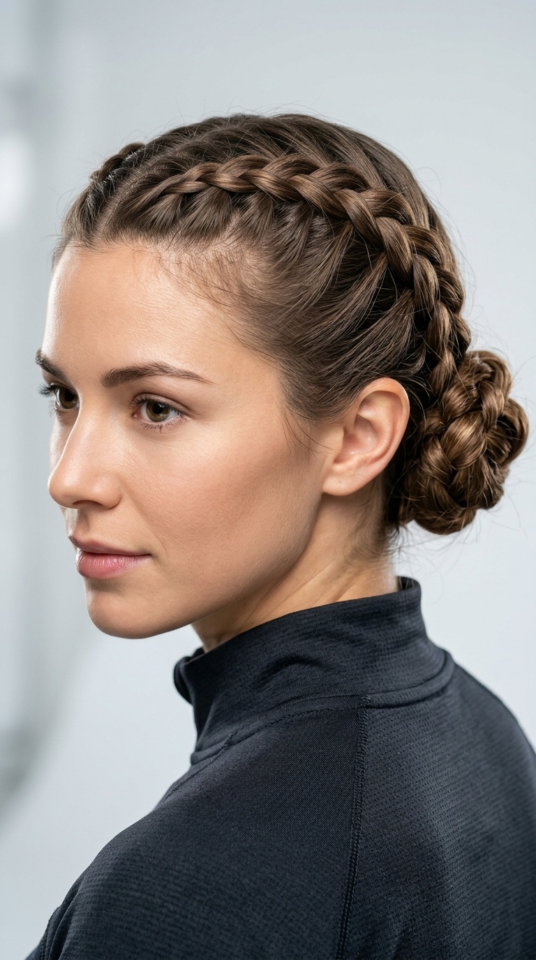 Triple Braid Bun