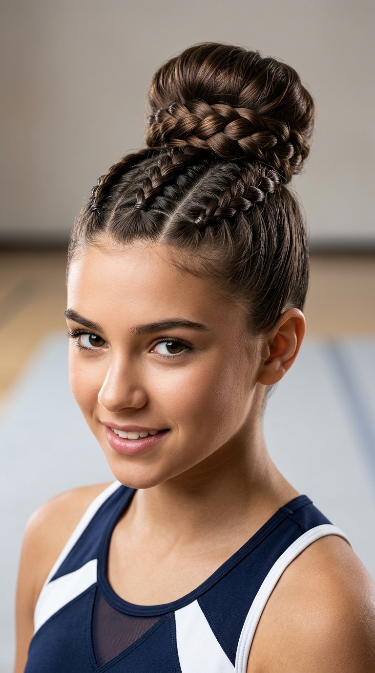 Triple Braid High Bun
