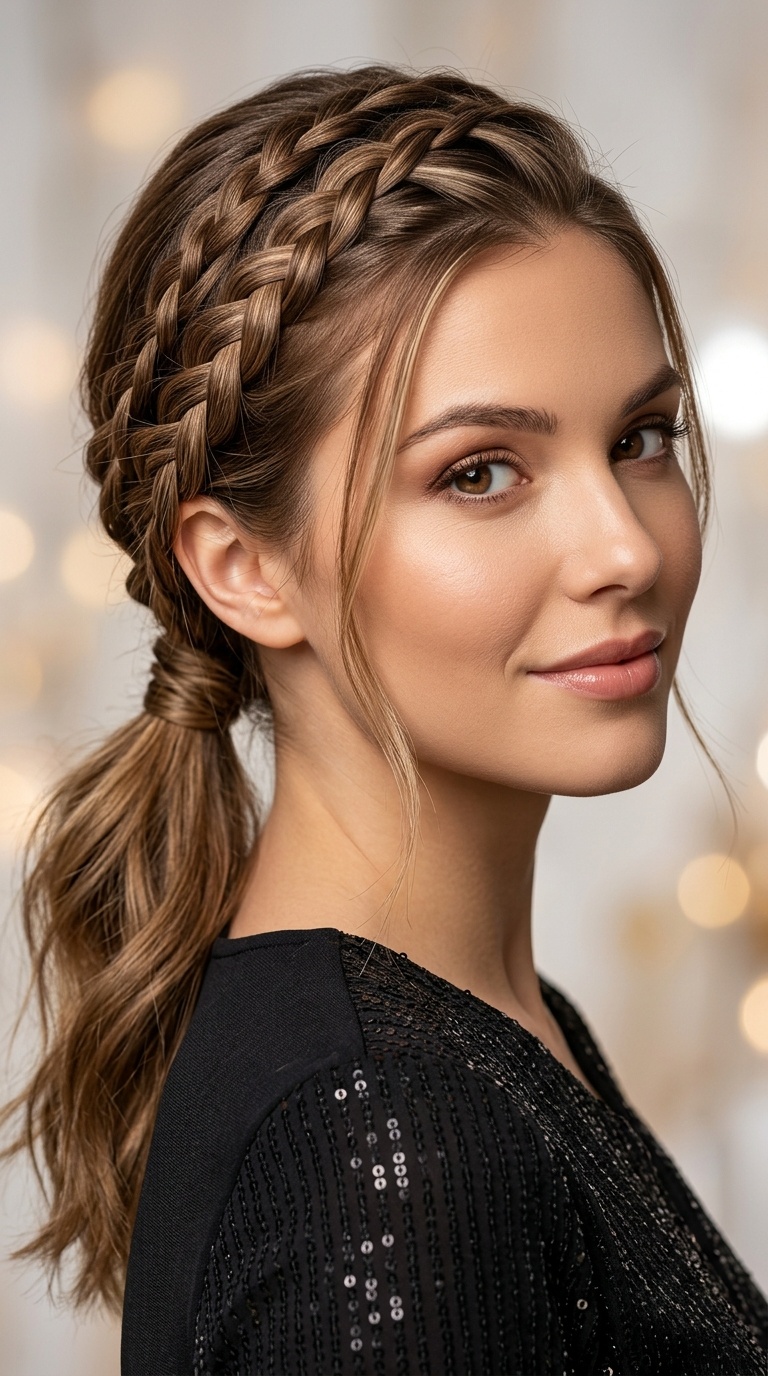 Triple Braided Low Pony